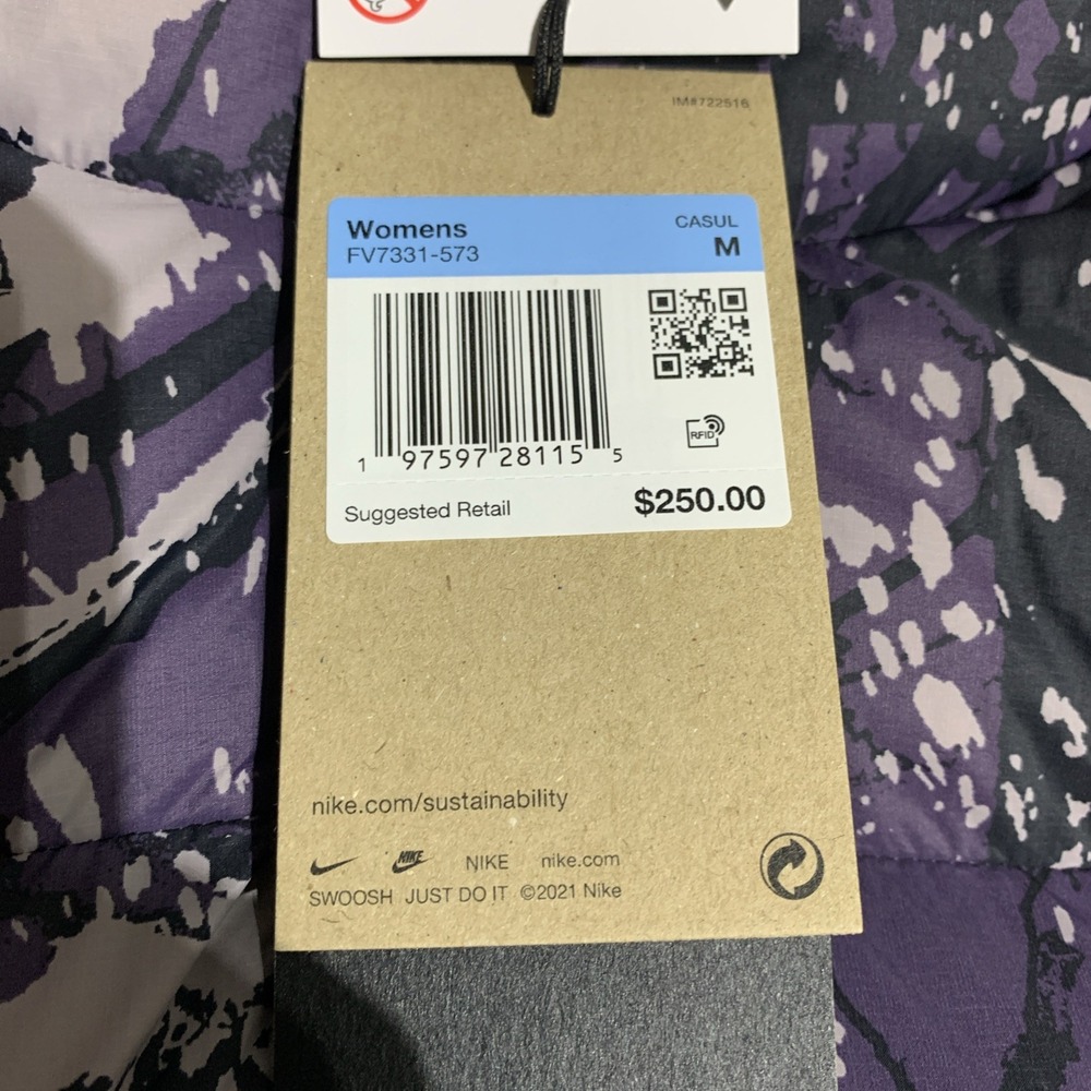 Nike ACG Lunar Lake Therma FIT ADV Women Size M Vest Black‎ Purple FV7331-573 - Picture 11 of 11